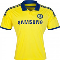 Đồng Phục Chelsea Sân Khách 2015 Vàng